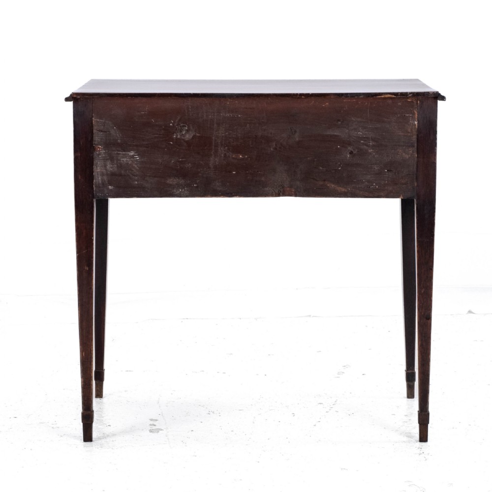 Regency Lowboy Mahogany Inlaid Side Table with Drawers C1810 (Georgian) View V