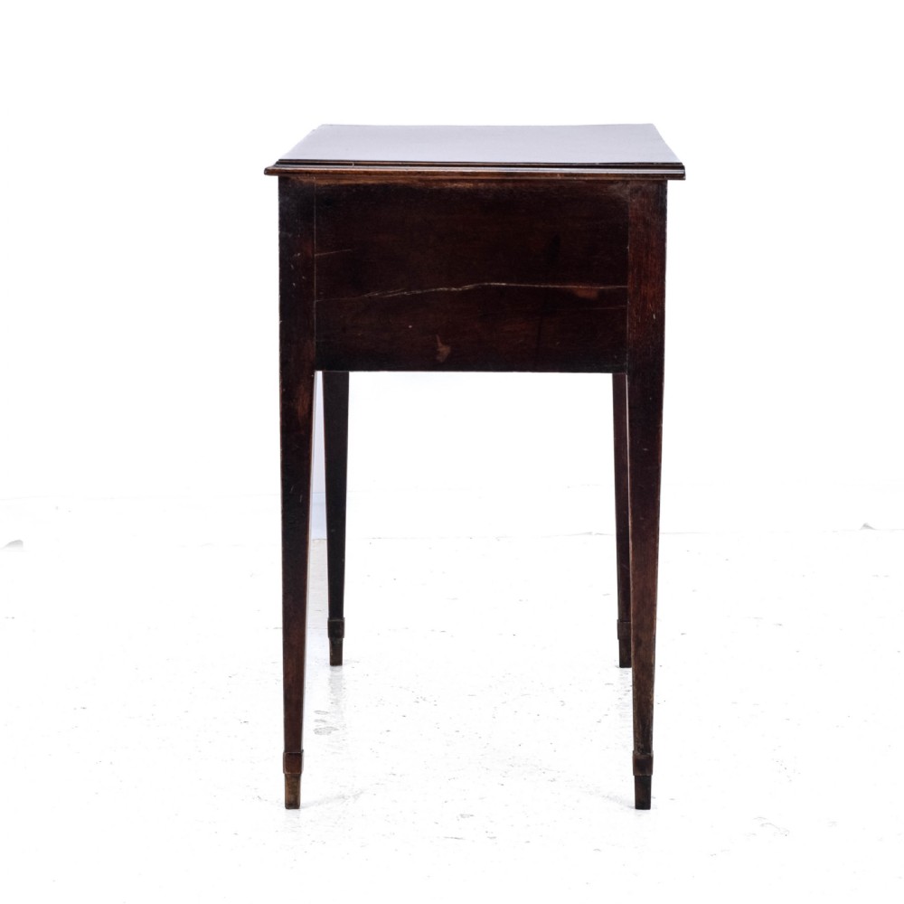 Regency Lowboy Mahogany Inlaid Side Table with Drawers C1810 (Georgian) View VI