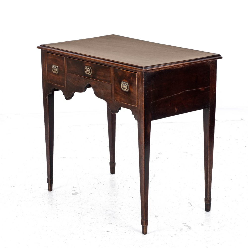 Regency Lowboy Mahogany Inlaid Side Table with Drawers C1810 (Georgian) View VIII