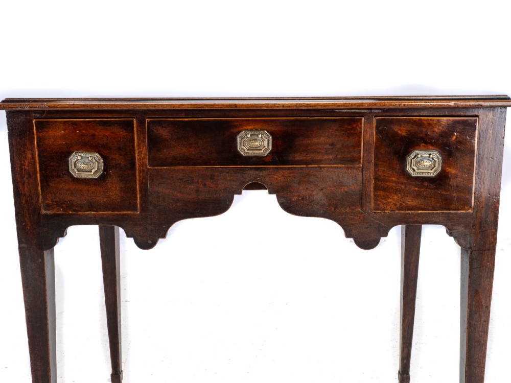 Regency Lowboy Mahogany Inlaid Side Table with Drawers C1810 (Georgian) View XXV