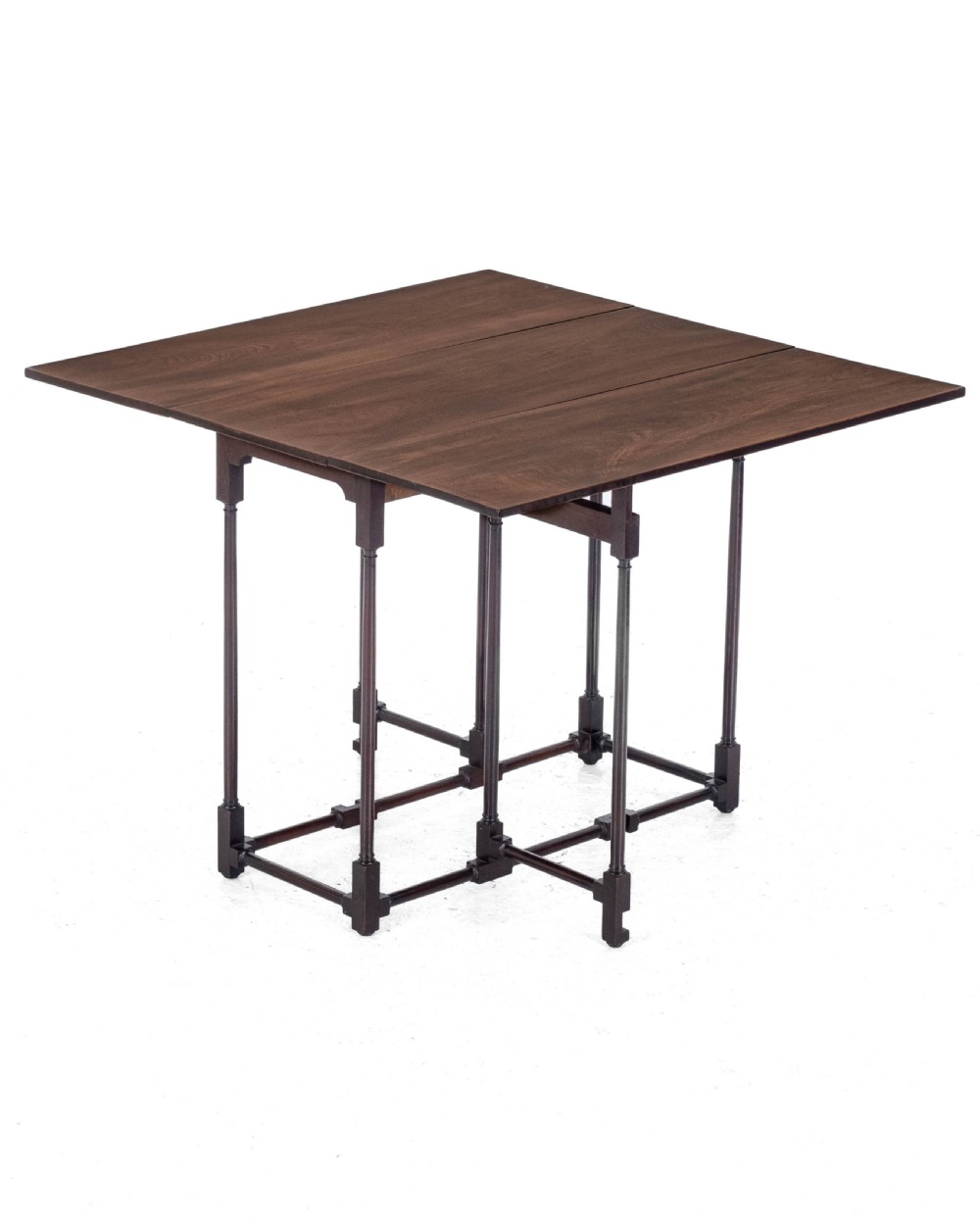 Edwardian Mahogany Spider Leg Pembroke Small Occasional Table Circa 1910 in Georgian Style (George III, Drop-leaf, Gateleg, Wine, Side)
