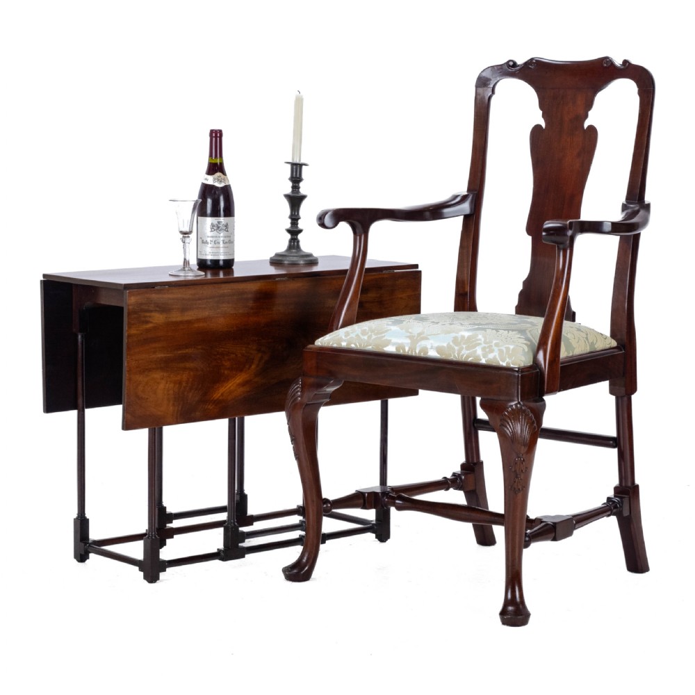 Edwardian Mahogany Spider Leg Pembroke Small Occasional Table Circa 1910 in Georgian Style (George III, Drop-leaf, Gateleg, Wine, Side) View III