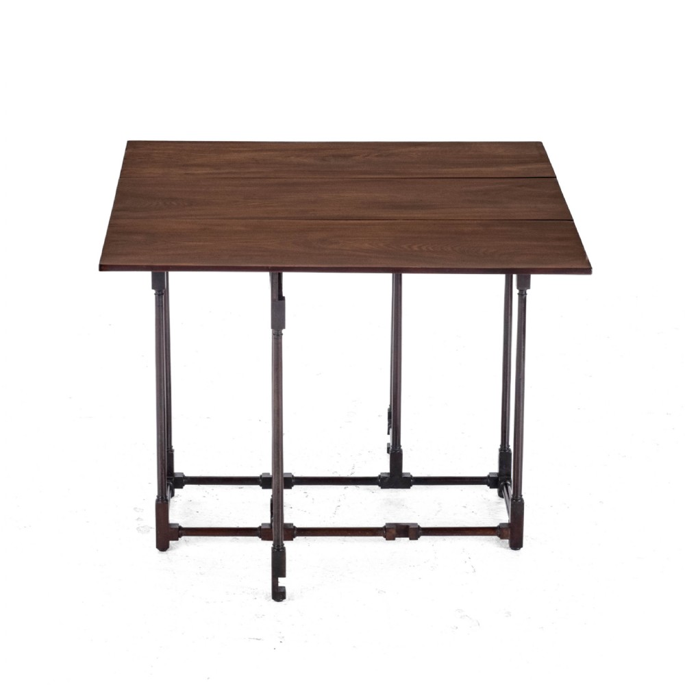 Edwardian Mahogany Spider Leg Pembroke Small Occasional Table Circa 1910 in Georgian Style (George III, Drop-leaf, Gateleg, Wine, Side) View VIII