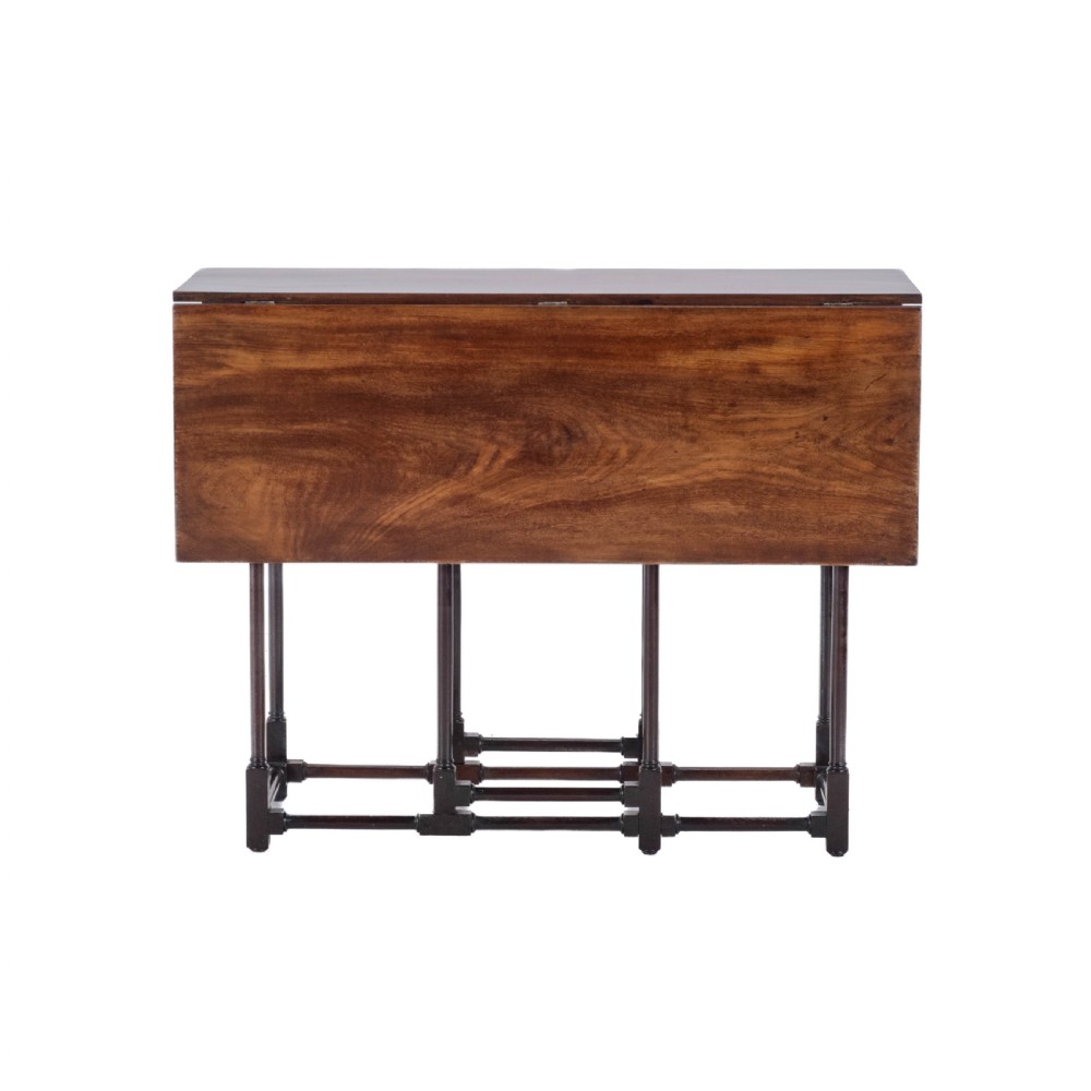 Edwardian Mahogany Spider Leg Pembroke Small Occasional Table Circa 1910 in Georgian Style (George III, Drop-leaf, Gateleg, Wine, Side) View IX