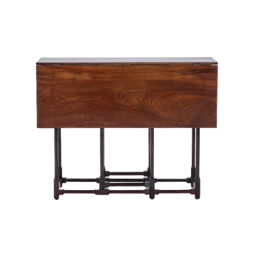 Edwardian Mahogany Spider Leg Pembroke Small Occasional Table Circa 1910 in Georgian Style (George III, Drop-leaf, Gateleg, Wine, Side) View X