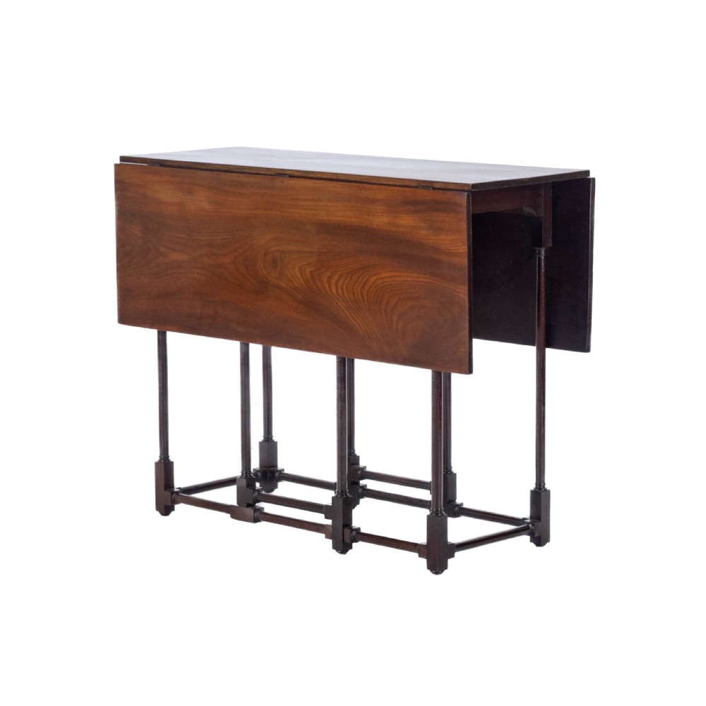 Edwardian Mahogany Spider Leg Pembroke Small Occasional Table Circa 1910 in Georgian Style (George III, Drop-leaf, Gateleg, Wine, Side) View XI