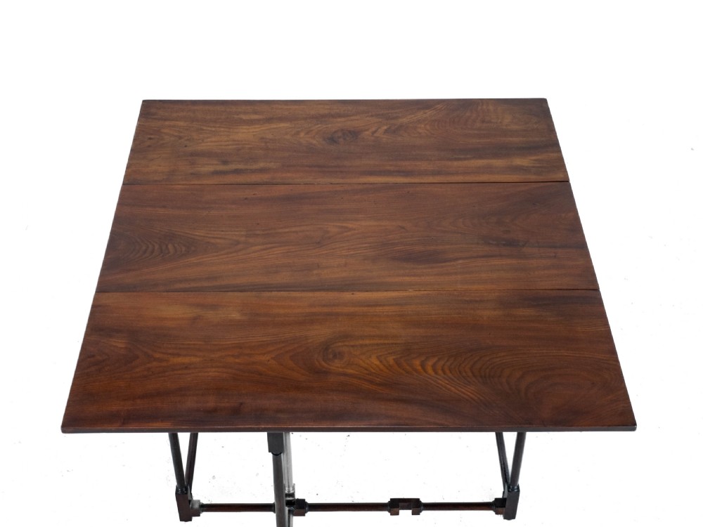 Edwardian Mahogany Spider Leg Pembroke Small Occasional Table Circa 1910 in Georgian Style (George III, Drop-leaf, Gateleg, Wine, Side) View XIII