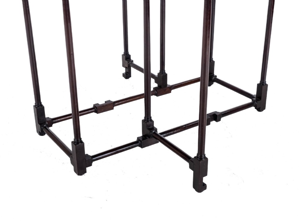 Edwardian Mahogany Spider Leg Pembroke Small Occasional Table Circa 1910 in Georgian Style (George III, Drop-leaf, Gateleg, Wine, Side) View XV