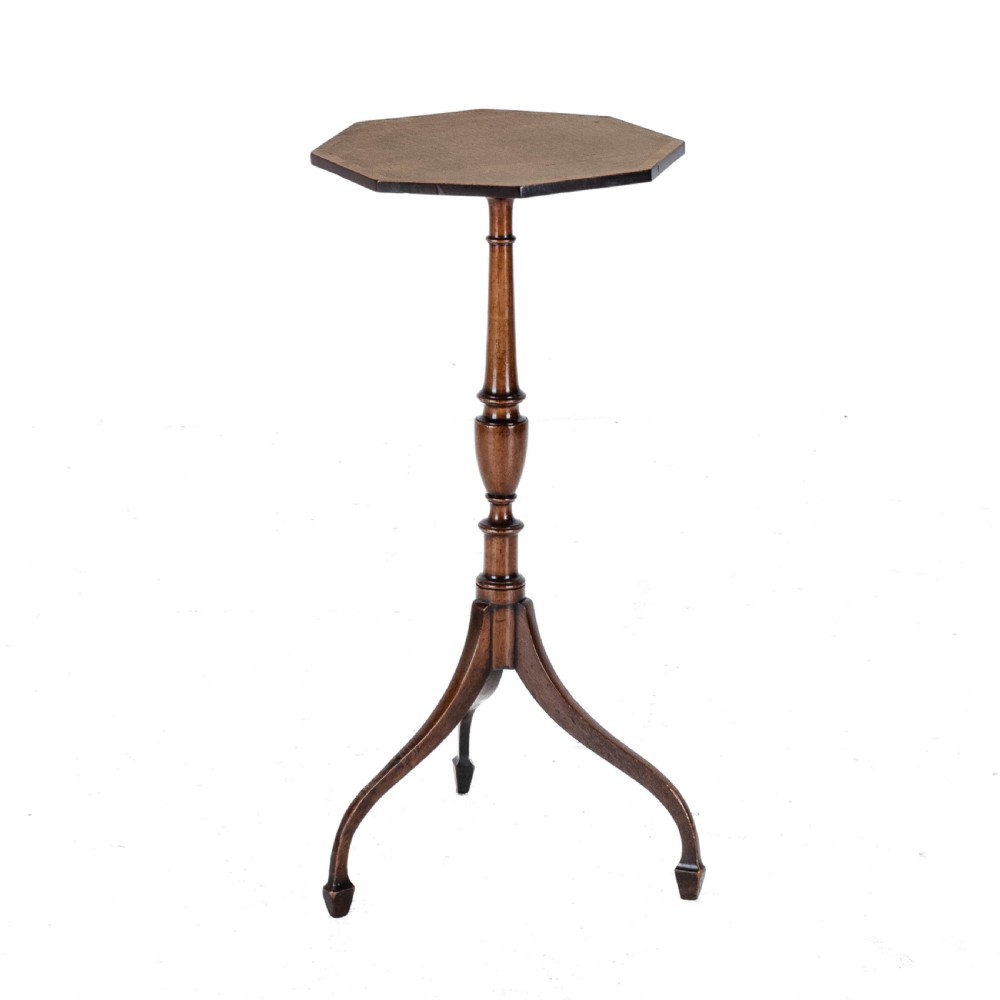 Regency Rosewood Crossbanded Mahogany Octagonal Wine Table C1810 (Georgian) View IV
