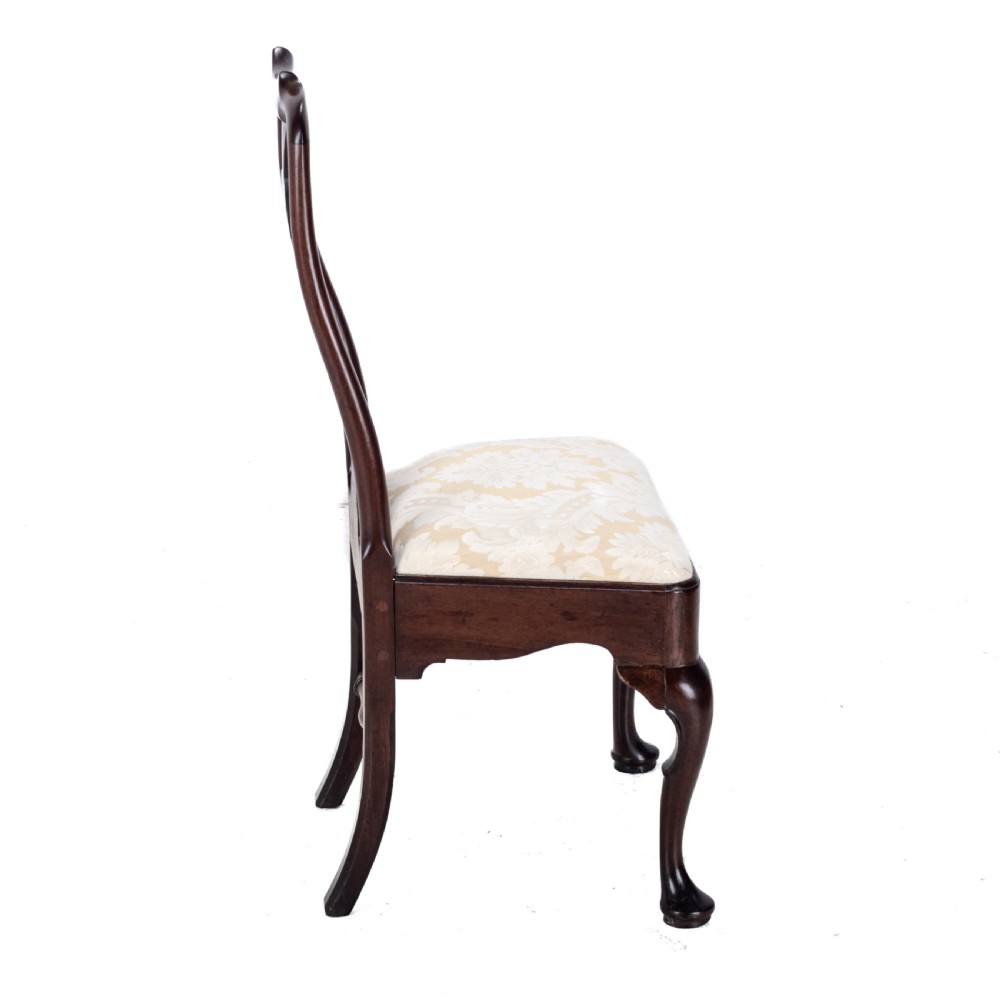 Early c.18th George I Mahogany Side Chair c1720 (Georgian Queen Anne Style Dining) View VI