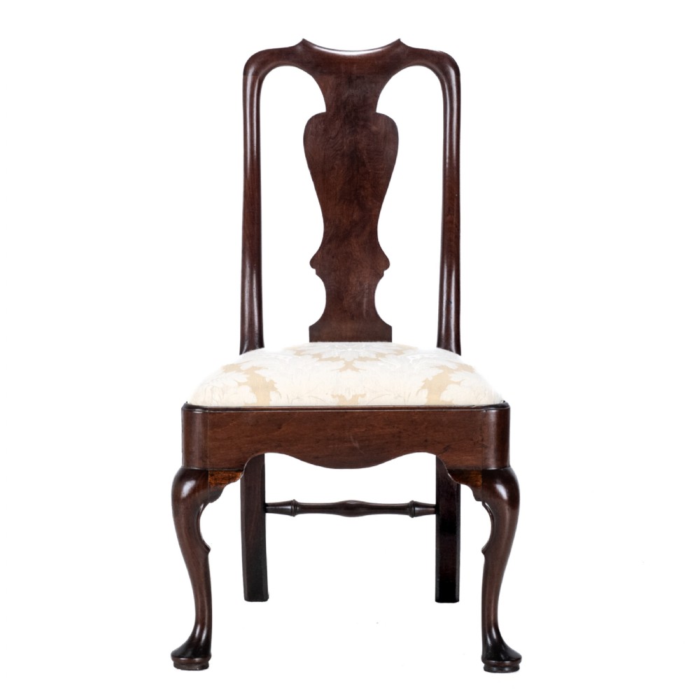 Early c.18th George I Mahogany Side Chair c1720 (Georgian Queen Anne Style Dining) View IX