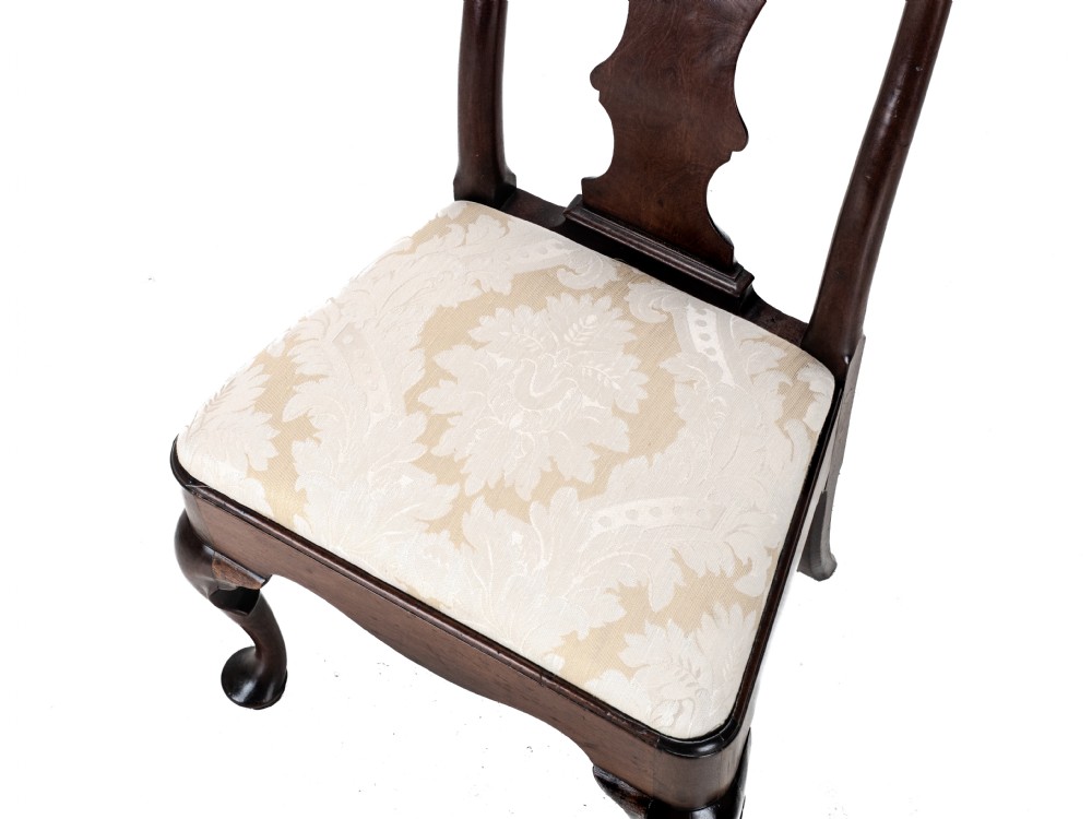 Early c.18th George I Mahogany Side Chair c1720 (Georgian Queen Anne Style Dining) View XV