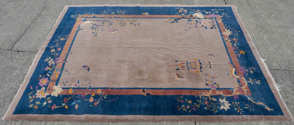 Art Deco Walter Nichols Chinese Mushroom Carpet 12' x 9' Circa 1920 (363x276cm Rug) View IV