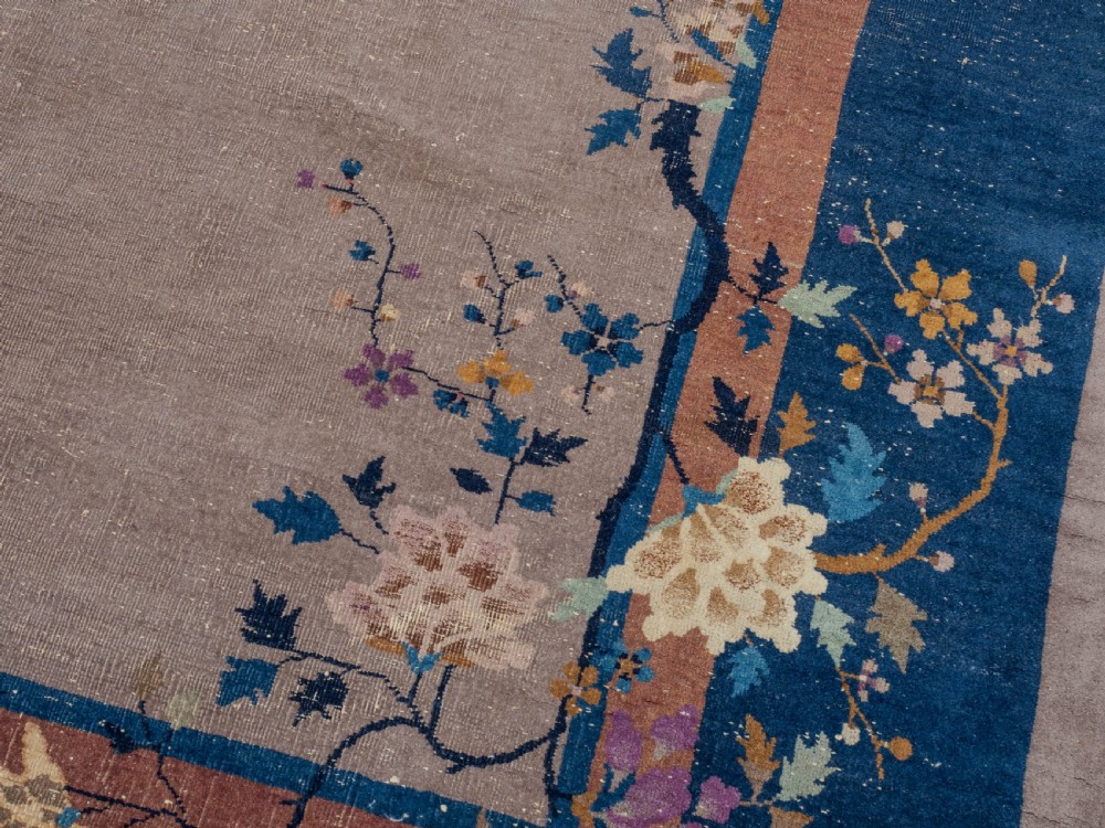 Art Deco Walter Nichols Chinese Mushroom Carpet 12' x 9' Circa 1920 (363x276cm Rug) View IX