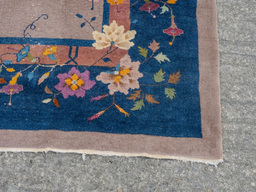 Art Deco Walter Nichols Chinese Mushroom Carpet 12' x 9' Circa 1920 (363x276cm Rug) View XII