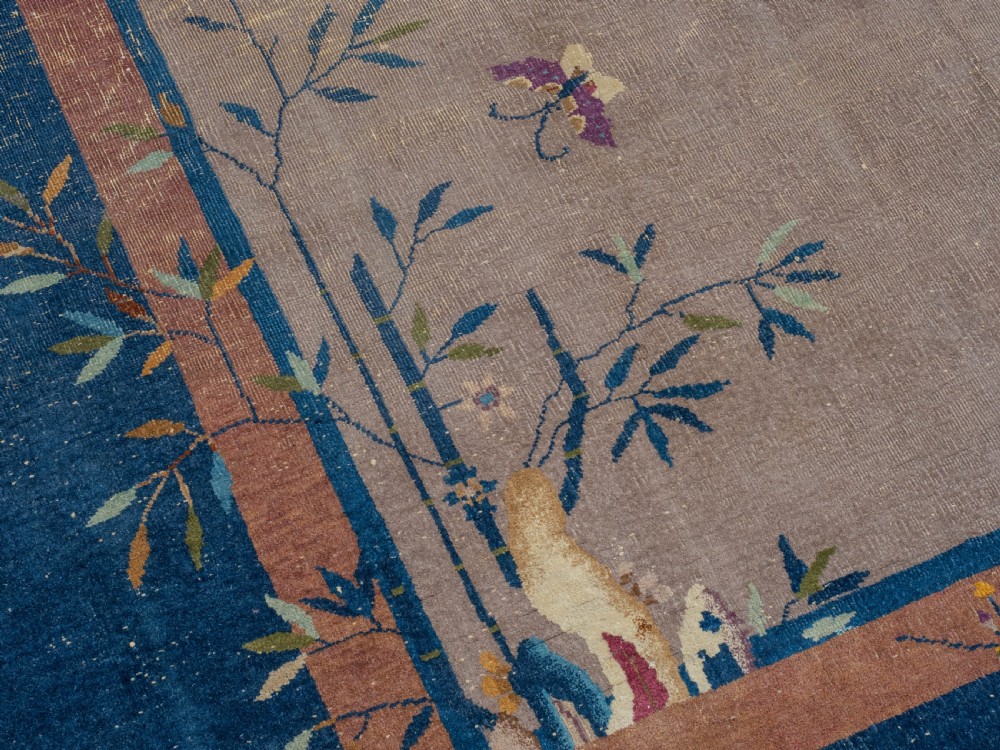 Art Deco Walter Nichols Chinese Mushroom Carpet 12' x 9' Circa 1920 (363x276cm Rug) View XIV