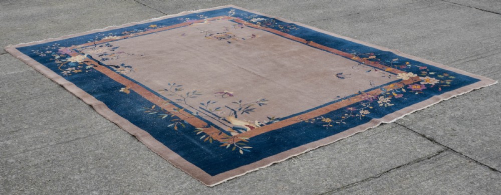 Art Deco Walter Nichols Chinese Mushroom Carpet 12' x 9' Circa 1920 (363x276cm Rug) View XV