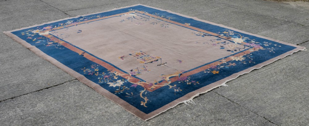Art Deco Walter Nichols Chinese Mushroom Carpet 12' x 9' Circa 1920 (363x276cm Rug) View XVI