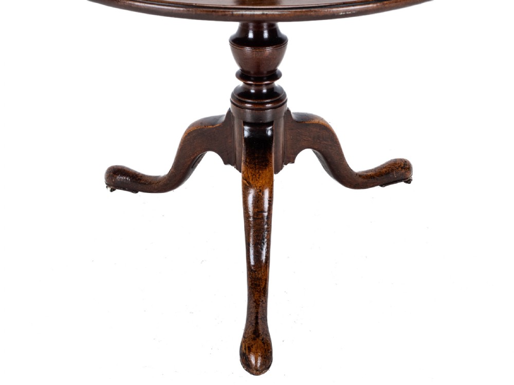 Georgian Mahogany Small 2 Tier Dumb Waiter Tripod Table circa 1800 (George III, 18th 19th Century) View XIII
