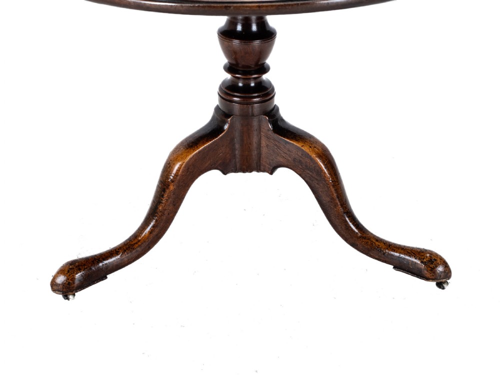 Georgian Mahogany Small 2 Tier Dumb Waiter Tripod Table circa 1800 (George III, 18th 19th Century) View XIV