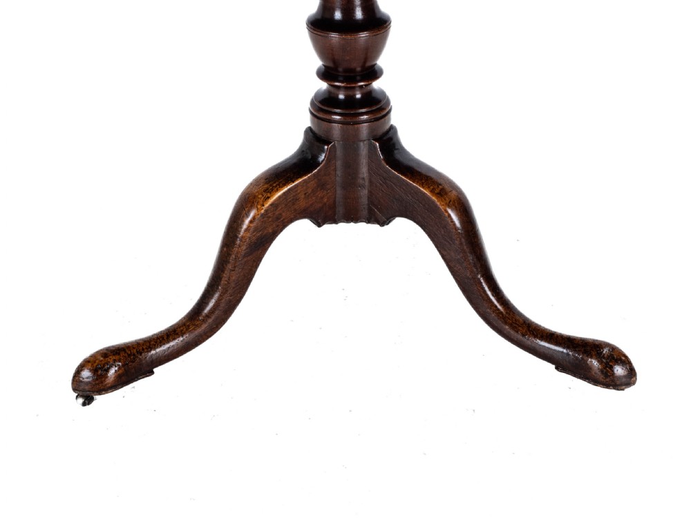 Georgian Mahogany Small 2 Tier Dumb Waiter Tripod Table circa 1800 (George III, 18th 19th Century) View XVI
