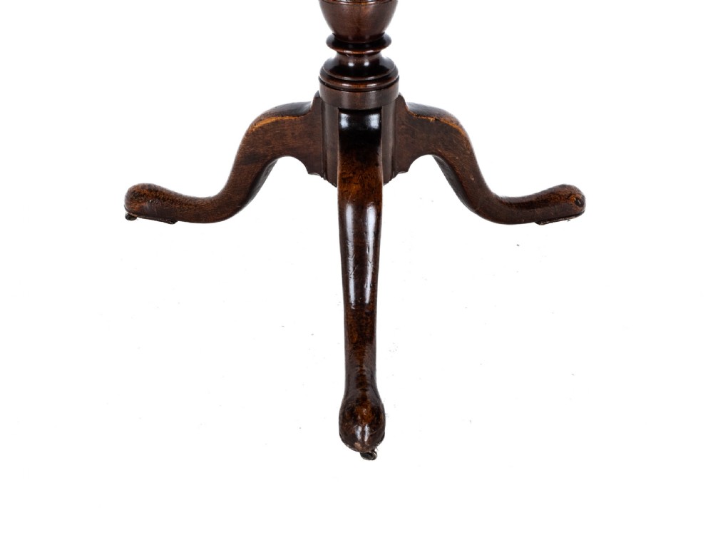 Georgian Mahogany Small 2 Tier Dumb Waiter Tripod Table circa 1800 (George III, 18th 19th Century) View XVII
