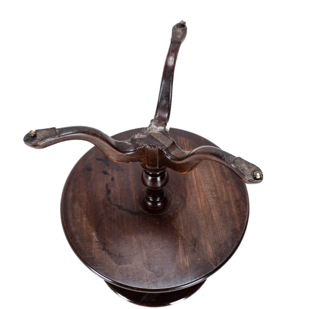 Georgian Mahogany Small 2 Tier Dumb Waiter Tripod Table circa 1800 (George III, 18th 19th Century) View XIX