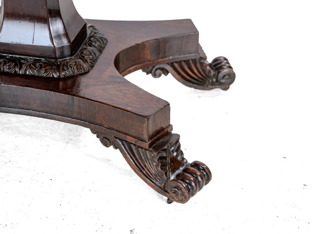 Regency Rosewood Console Fold-Over Games or Card Table, Circa 1820 (Georgian, Early 19th Century) View XXI