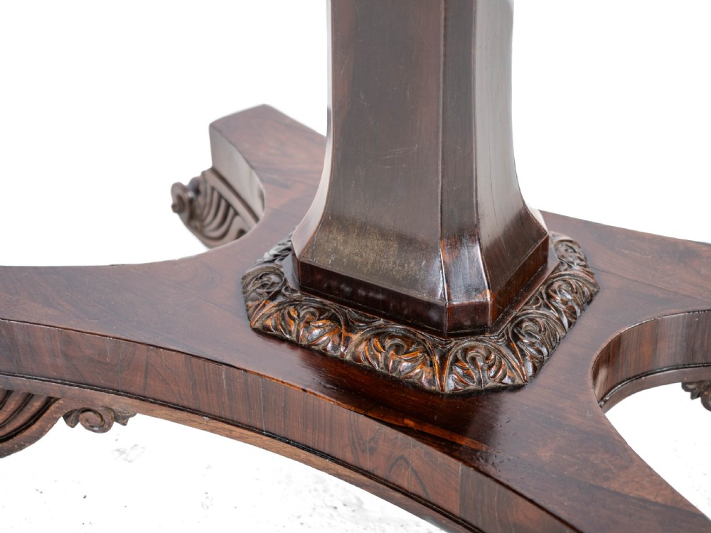 Regency Rosewood Console Fold-Over Games or Card Table, Circa 1820 (Georgian, Early 19th Century) View XXIII