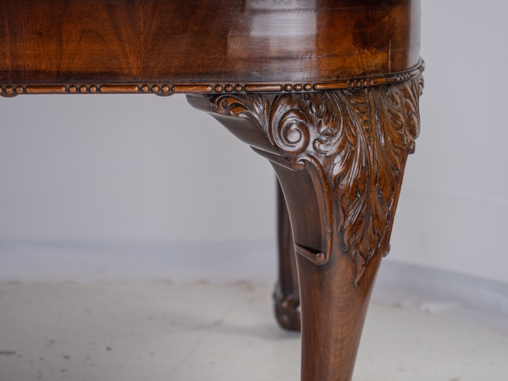 Chippendale Style Waring and Gillow Large 8ft Mahogany Extending Dining Table circa 1905 Edwardian View XX