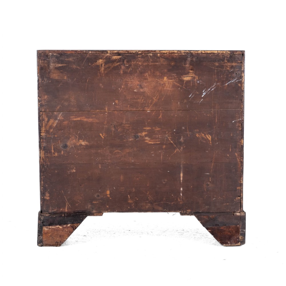 Georgian Late 18th Century Mahogany Inlaid Caddy Top Small Chest of Drawers (George III) View VII