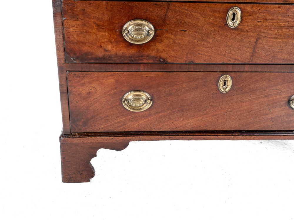 Georgian Late 18th Century Mahogany Inlaid Caddy Top Small Chest of Drawers (George III) View XIX