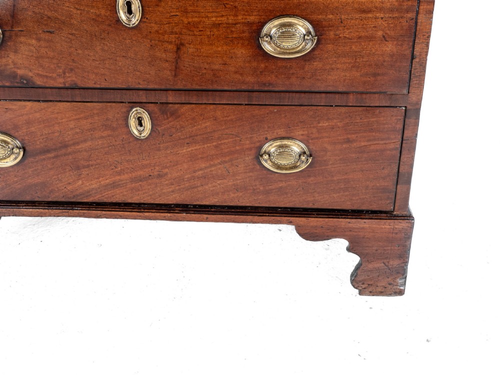 Georgian Late 18th Century Mahogany Inlaid Caddy Top Small Chest of Drawers (George III) View XX