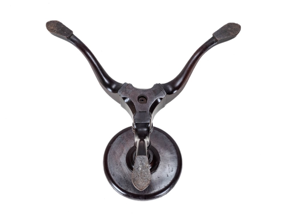 18th Century Georgian Mahogany Tripod Dish Top Kettle Stand or Wine Table (George III, Side, Occasional, Small) View XXV