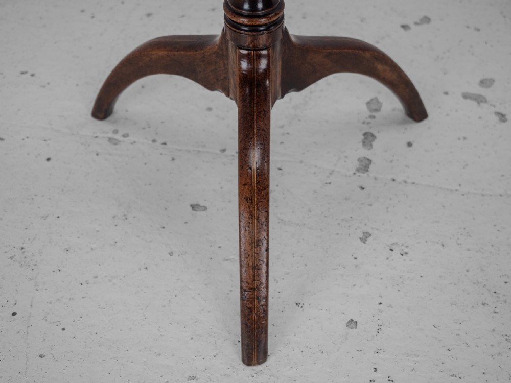 Georgian Mahogany Tripod Tilt-top Side Table Late 18th Century (Rectangular Wine Occasional) View XIII