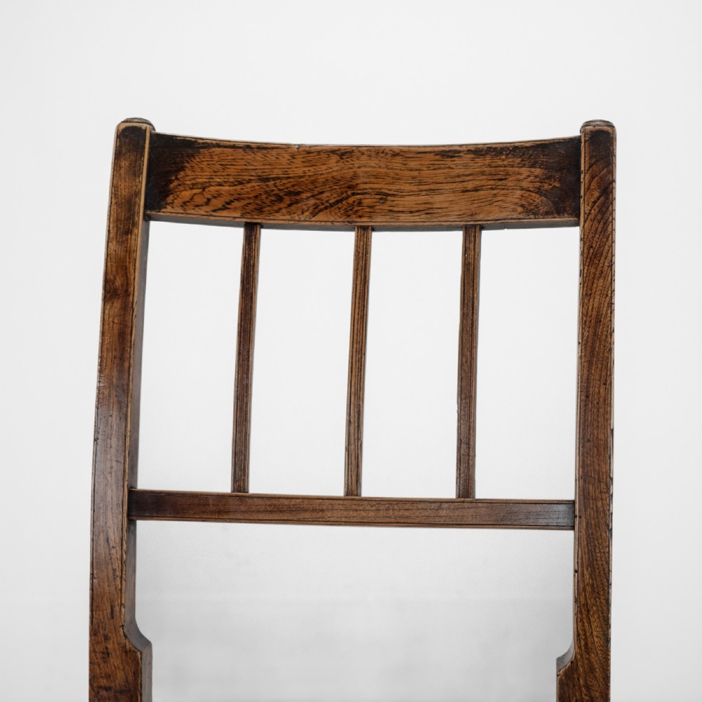 Georgian Late 18th Century Pair of Elm Country Chairs (George III Hall Dining Kitchen Side) View XVIII