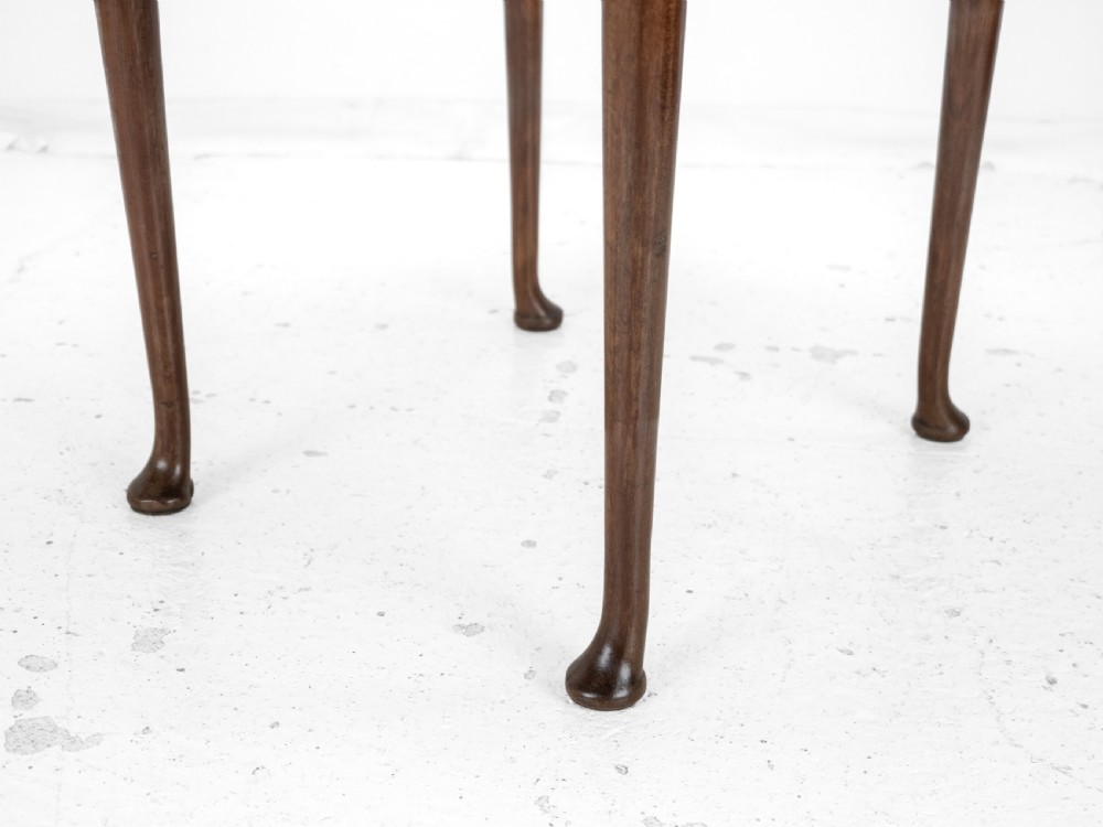 George II Mid 18th Century Mahogany Small Round Gate-Leg Drop-Leaf Pad Foot Occasional Dining Table (Georgian Side) View XX