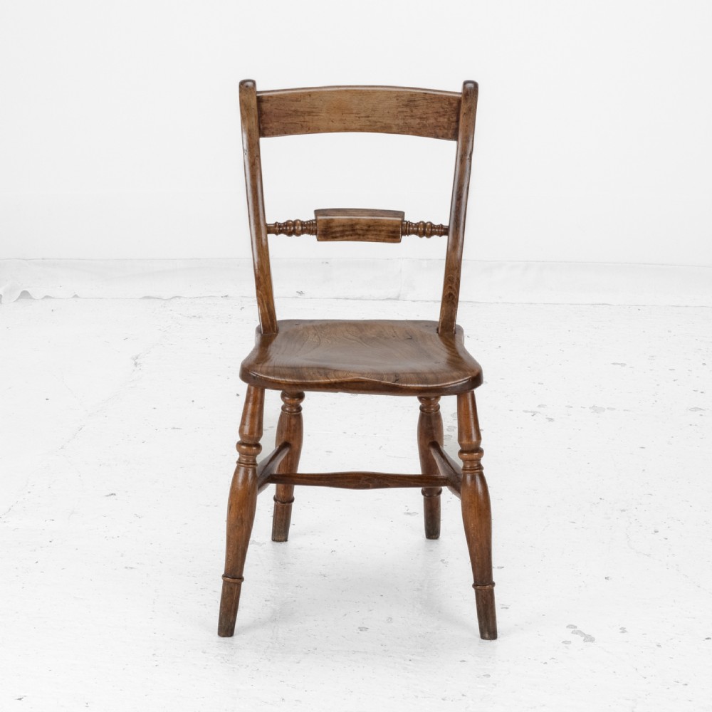 Late 19th Century Set of 6 Elm, Ash, Beech Windsor Farmhouse Kitchen Dining Chairs, Carver (Victorian Country) View XVI