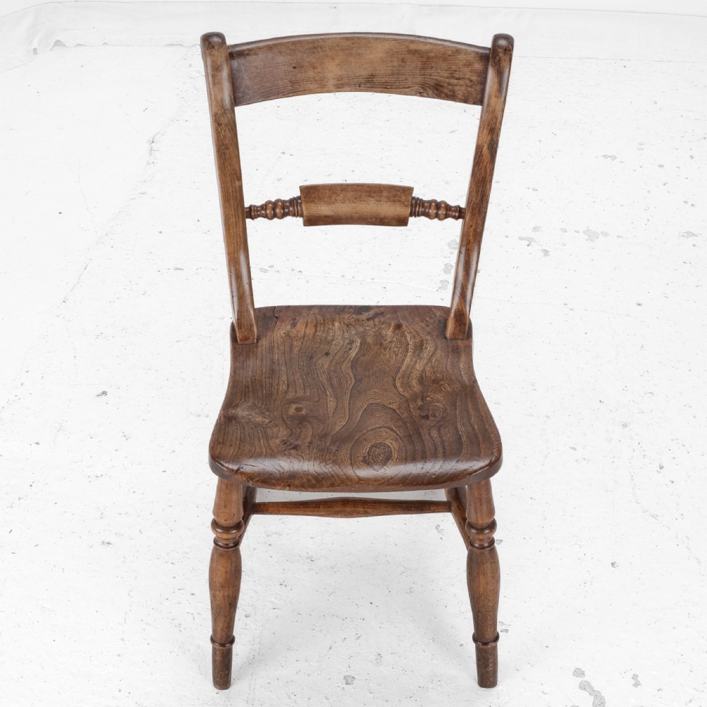 Late 19th Century Set of 6 Elm, Ash, Beech Windsor Farmhouse Kitchen Dining Chairs, Carver (Victorian Country) View XVIII