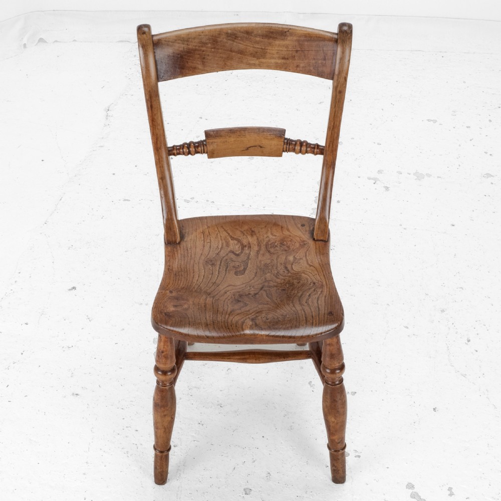 Late 19th Century Set of 6 Elm, Ash, Beech Windsor Farmhouse Kitchen Dining Chairs, Carver (Victorian Country) View XIX