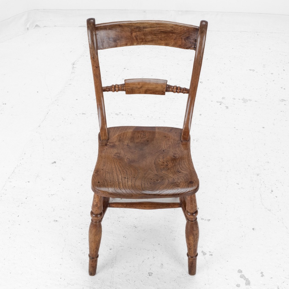 Late 19th Century Set of 6 Elm, Ash, Beech Windsor Farmhouse Kitchen Dining Chairs, Carver (Victorian Country) View XXII