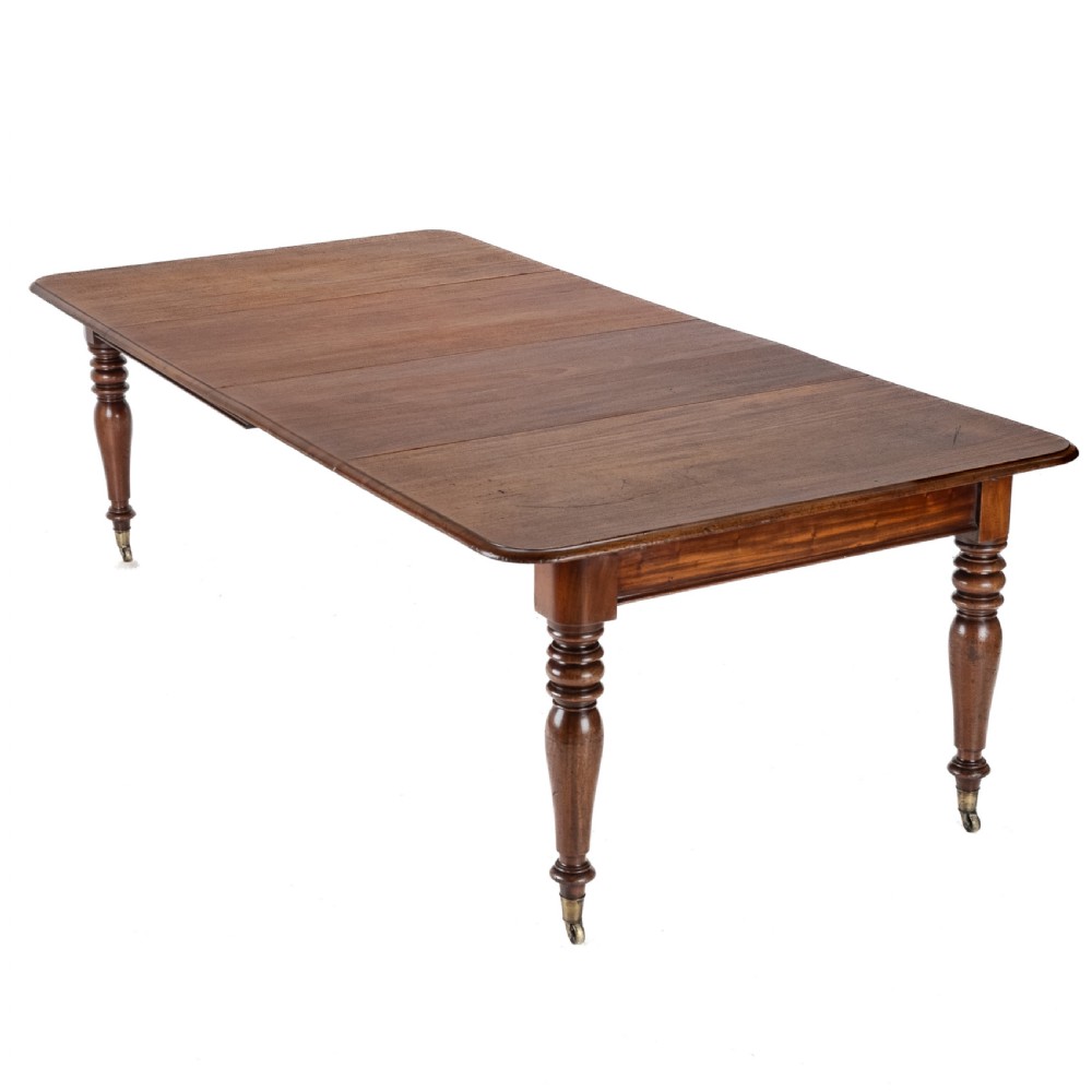 Early 19th Century Mahogany Extending 8ft 10 Seater Dining Table circa 1830 ( Pull-out, Georgian, George IV, William IV, Regency)