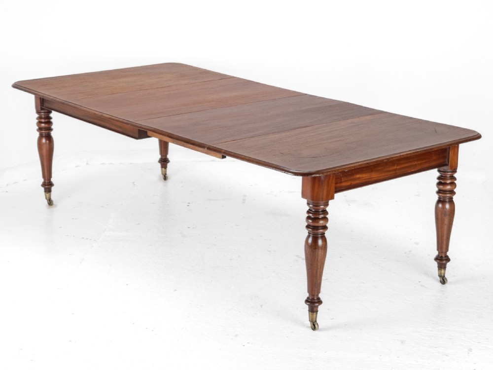 Early 19th Century Mahogany Extending 8ft 10 Seater Dining Table circa 1830 ( Pull-out, Georgian, George IV, William IV, Regency) View II