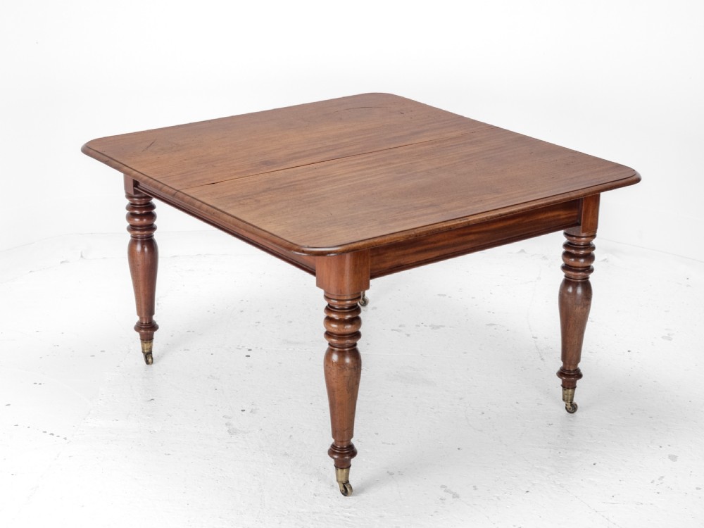 Early 19th Century Mahogany Extending 8ft 10 Seater Dining Table circa 1830 ( Pull-out, Georgian, George IV, William IV, Regency) View III