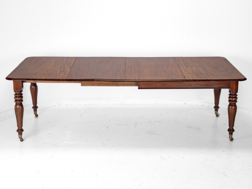 Early 19th Century Mahogany Extending 8ft 10 Seater Dining Table circa 1830 ( Pull-out, Georgian, George IV, William IV, Regency) View VI