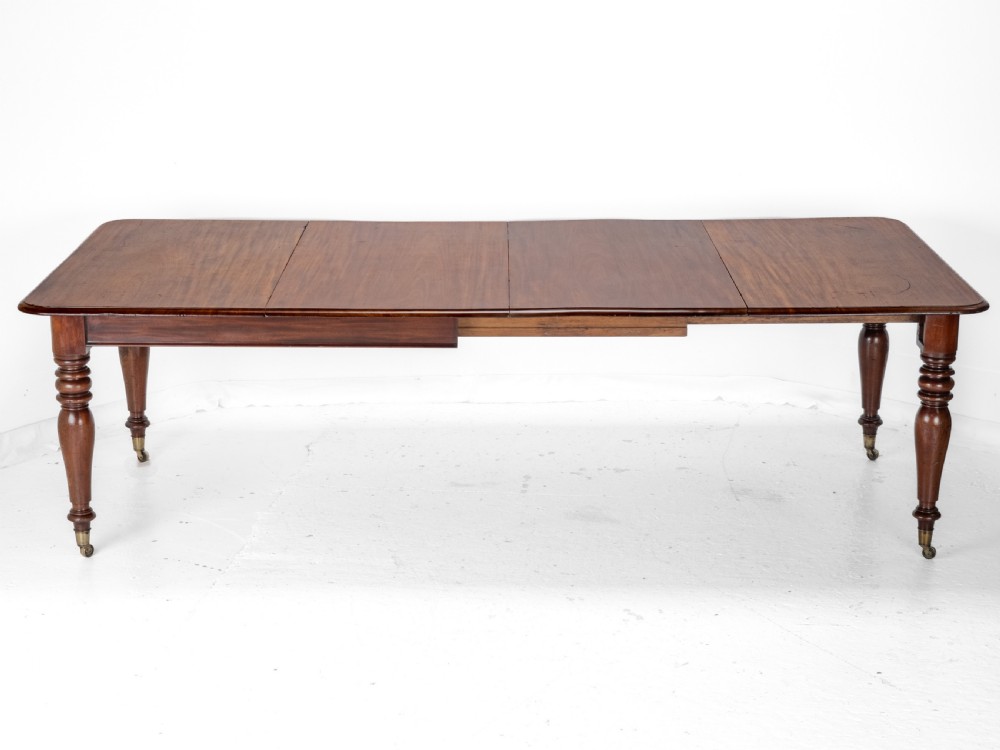 Early 19th Century Mahogany Extending 8ft 10 Seater Dining Table circa 1830 ( Pull-out, Georgian, George IV, William IV, Regency) View VII