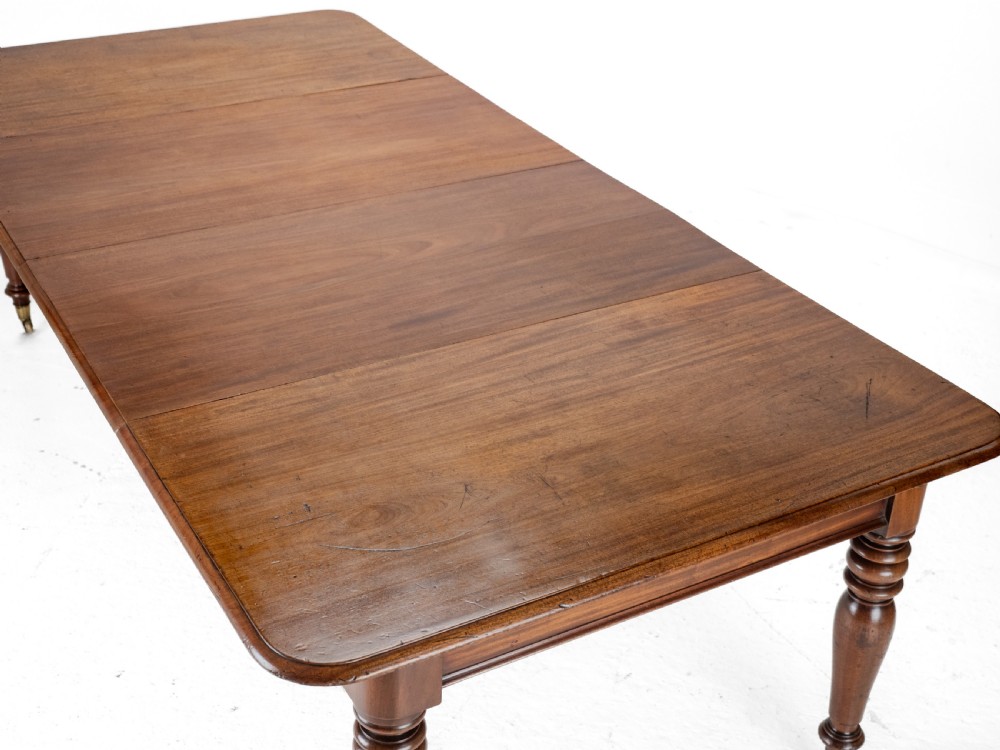 Early 19th Century Mahogany Extending 8ft 10 Seater Dining Table circa 1830 ( Pull-out, Georgian, George IV, William IV, Regency) View IX