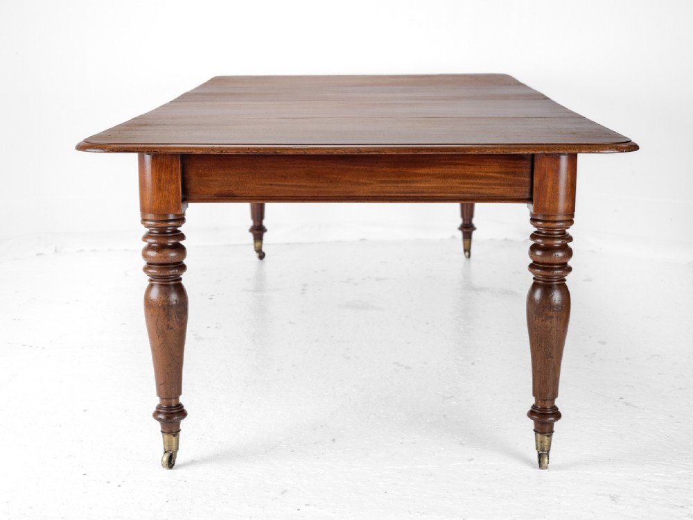 Early 19th Century Mahogany Extending 8ft 10 Seater Dining Table circa 1830 ( Pull-out, Georgian, George IV, William IV, Regency) View XIII