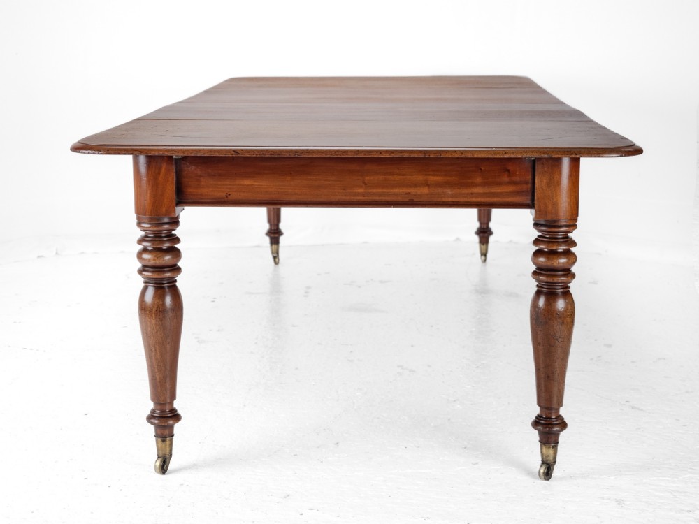 Early 19th Century Mahogany Extending 8ft 10 Seater Dining Table circa 1830 ( Pull-out, Georgian, George IV, William IV, Regency) View XIV