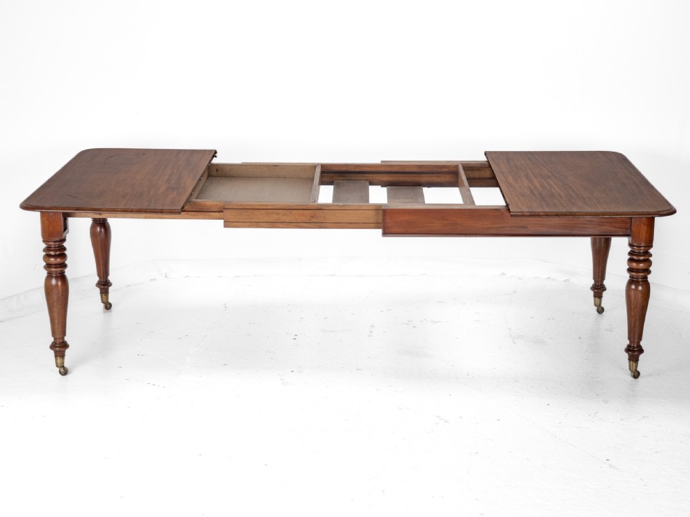 Early 19th Century Mahogany Extending 8ft 10 Seater Dining Table circa 1830 ( Pull-out, Georgian, George IV, William IV, Regency) View XV